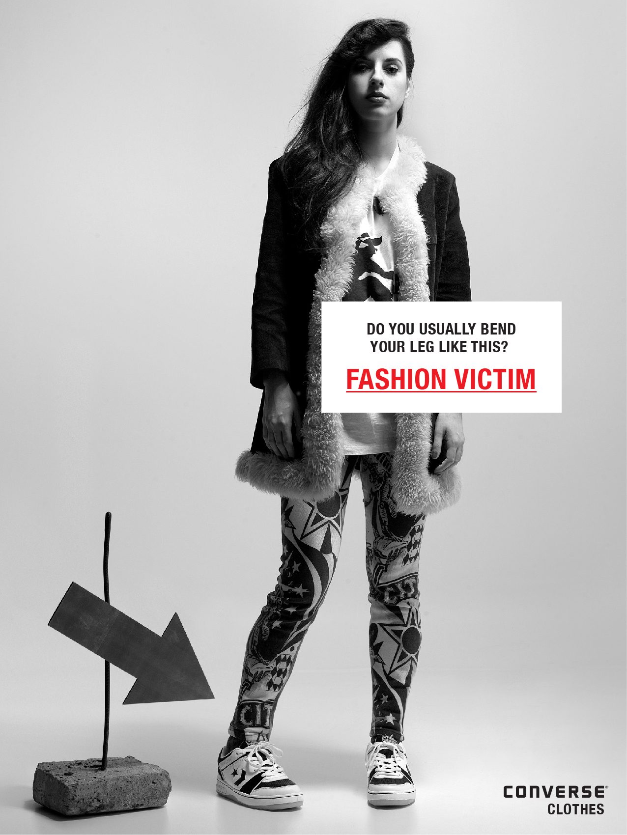 Do you usually bend your leg like this? Fashion Victim